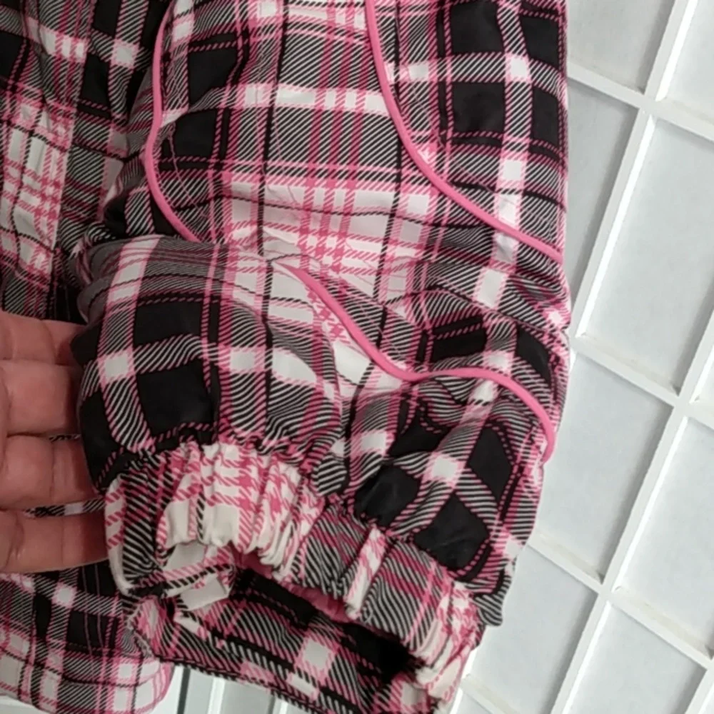 Arizona Jean Co Pink Plaid Fleece-Lined Hooded‎ Coat – Girls 16.5
